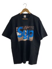 画像：23SS/FACE TEE/Tシャツ/XL/コットン/ブラック