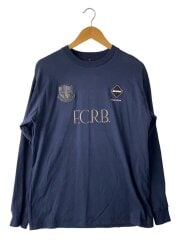 画像：長袖Tシャツ/M/コットン/NVY/無地/FCRB-252099//
