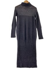 画像：長袖ワンピース/S/ウール/BLK/S32CT0493