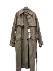 画像：DOUBLE BREASTED TRENCH COAT/コート/XXS/コットン/BEG/無地/A90303