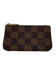 画像：ポシェット・クレ_ダミエ・エベヌ/PVC/BRW/メンズ