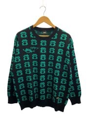 画像：ニット・セーター(厚手)/FREE/コットン/BLK/総柄