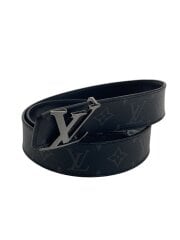 画像：サンチュール・LVイニシアル40MMリバーシブル_モノグラム・エクリプス_BLK/PVC/BLK/メンズ