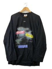 画像：長袖Tシャツ/M/コットン/BLK/OMAB091F24JER008//