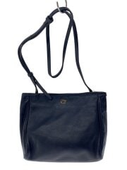 画像：ショルダーバッグ/レザー/NVY