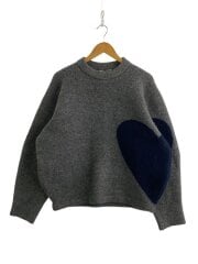 画像：ニット・セーター(厚手)/0/ポリエステル/GRY/無地/NKNIT23AW-N36