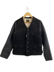 画像：ジャケット/M/コットン/BLK/無地/BYGH-15AW-09//