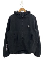 画像：WOLF TREE FULLZIP HOODIE JACKET/L/ポリエステル/ブラック/FB8083-010