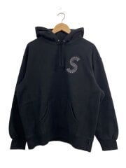 画像：S Logo Hooded Sweatshirt/パーカー/L/コットン/ブラック