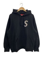 画像：Swarovski S Logo Hooded Sweatshirt/パーカー/L/コットン/ブラック