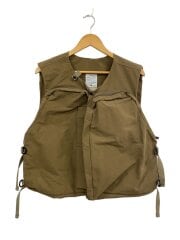 画像：SHRINK NYLON CAMP VEST 2/キャンプベスト/カーキ/141900
