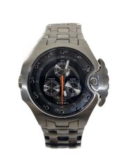 画像：クォーツ腕時計/アナログ/ステンレス/BLK/SLV/DZ-4130