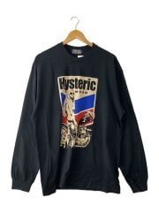 画像：長袖Tシャツ/XL/コットン/ブラック/002253CL07