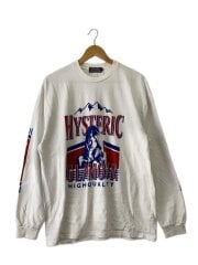 画像：長袖Tシャツ/XL/コットン/ホワイト/02241CL05