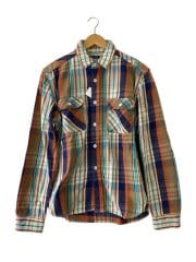 画像：ネルシャツ/L/コットン/マルチカラー/チェック