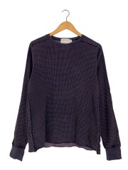 画像：長袖Tシャツ/S/コットン/パープル//