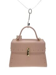 画像：ショルダーバッグ/レザー/PNK/無地