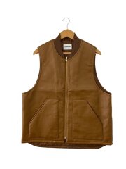 画像：ベスト/M/フェイクレザー/CML/無地/8325-199-1262