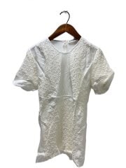画像：半袖ブラウス/34/コットン/WHT/無地/J02NF0004JTN332