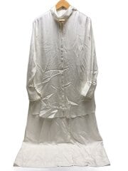 画像：Framed embroidery wrap dress/ワンピース/2/レーヨン/WHT/242-1201