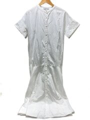 画像：ショートケープワンピース/半袖ワンピース/36/コットン/WHT/52230300201-01