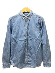 画像：デニムシャツ/長袖シャツ/XL/コットン/IDG/無地