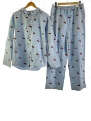 画像：チェリー柄/セットアップ/L/コットン/BLU/総柄/PUFT255367/PUFP255212