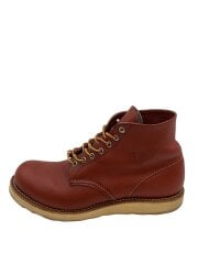 画像：レースアップブーツ・6インチクラシックプレーントゥ/US10/RED/レザー