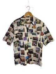 画像：半袖シャツ/XL/コットン/WHT/総柄