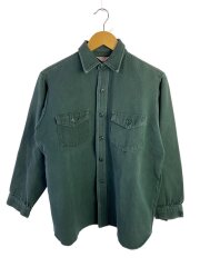 画像：HIT EM HARD/長袖シャツ/M/コットン/GRN/50s~60s/スウェット地