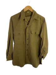 画像：長袖シャツ/14.5/ウール/GRN/マスタードシャツ