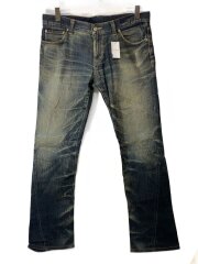 画像：ブーツカットパンツ/LL/コットン/IDG/無地