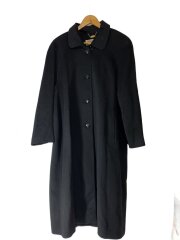 画像：コート/--/カシミア/BLK/無地