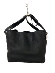 画像：ショルダーバッグ/レザー/BLK/F6852/S4