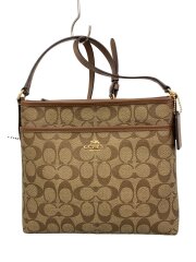 画像：ショルダーバッグ_シグネチャー_ブラウンレザー/--/BRW