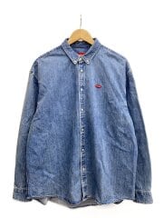 画像：25ss/Small Box Denim Shirt/ウォッシュドインディゴ/長袖シャツ/L/コットン
