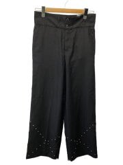画像：WAVE STUDS WIDE PANTS/ボトム/1/ポリエステル/BLK