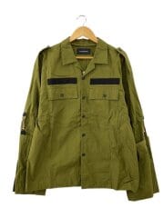画像：ジャケット/--/コットン/GRN/無地