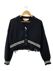 画像：カーディガン(厚手)/38/コットン/BLK/無地/CDMD0223Q0