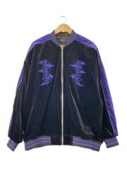 画像：スカジャン/FREE/ベロア/BLK/4045500401