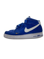 画像：AIR FORCE 1 MID 07 LV8_エア フォース 1 ミッド 07 LV8/28cm/BLU/レザー