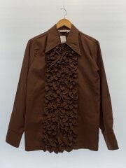 画像：Eddy Turbay/長袖シャツ/M/--/BRW/フリルシャツ/70s