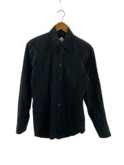 画像：長袖シャツ/44/コットン/BLK/無地