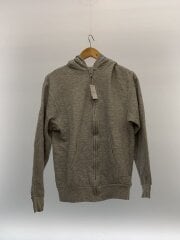 画像：ジップパーカー/M/コットン/GRY