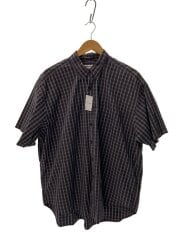 画像：長袖シャツ/XL/コットン/GRY/チェック/WRC32-114-01