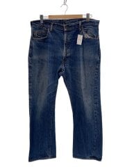 画像：70s/VT/505/BIGE/実寸W38/デニム/インディゴ/耳付き/ボタン裏5/スレキ破れ