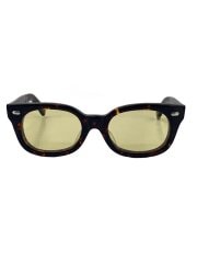 画像：サングラス/ウェリントン/ベッコウ柄/BRW/YLW/メンズ/