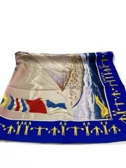 画像：スカーフ/シルク/マルチカラー/総柄/レディース