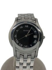 画像：クォーツ腕時計/アナログ/ステンレス/BLK/SLV/5500M