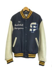 画像：スタジャン/L/ウール/NVY